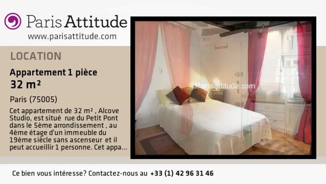 Appartement Alcove Studio à louer - Quartier Latin/St Michel, Paris - Ref. 756