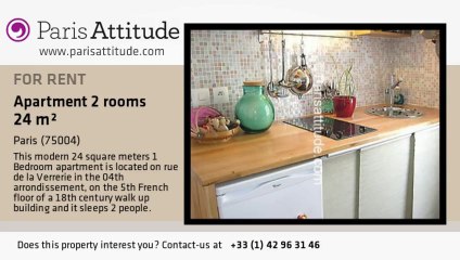 1 Bedroom Apartment for rent - Hôtel de Ville, Paris - Ref. 2154