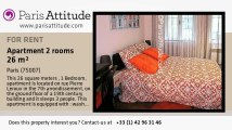 1 Bedroom Apartment for rent - Invalides, Paris - Ref. 2961