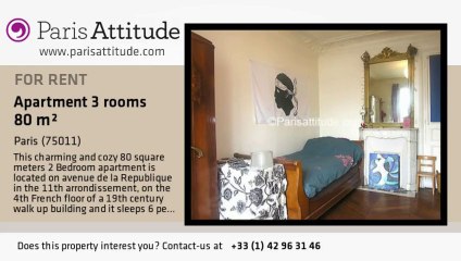 2 Bedroom Apartment for rent - Parmentier, Paris - Ref. 1995