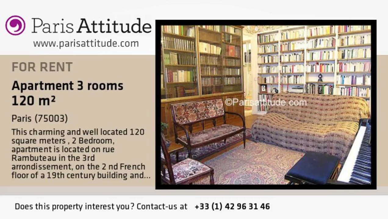 2 Bedroom Apartment for rent - Centre George Pompidou, Paris - Ref. 5945