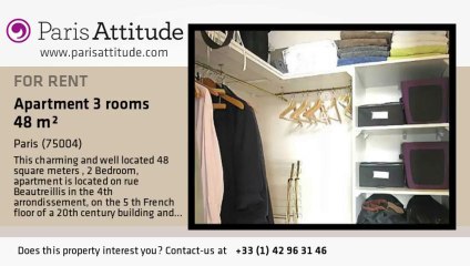 2 Bedroom Duplex for rent - Bastille, Paris - Ref. 7377