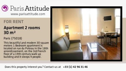 1 Bedroom Apartment for rent - Jules Joffrin - Mairie du 18ème, Paris - Ref. 4931