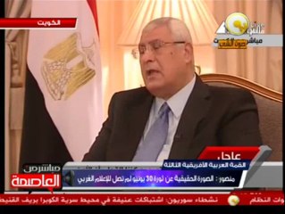 منصور: الصورة الحقيقية عن ثورة 30 يونيو لم تصل للإعلام الغربي