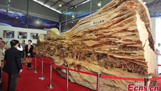 La plus grande sculpture sur bois jamais vue - Record du monde!