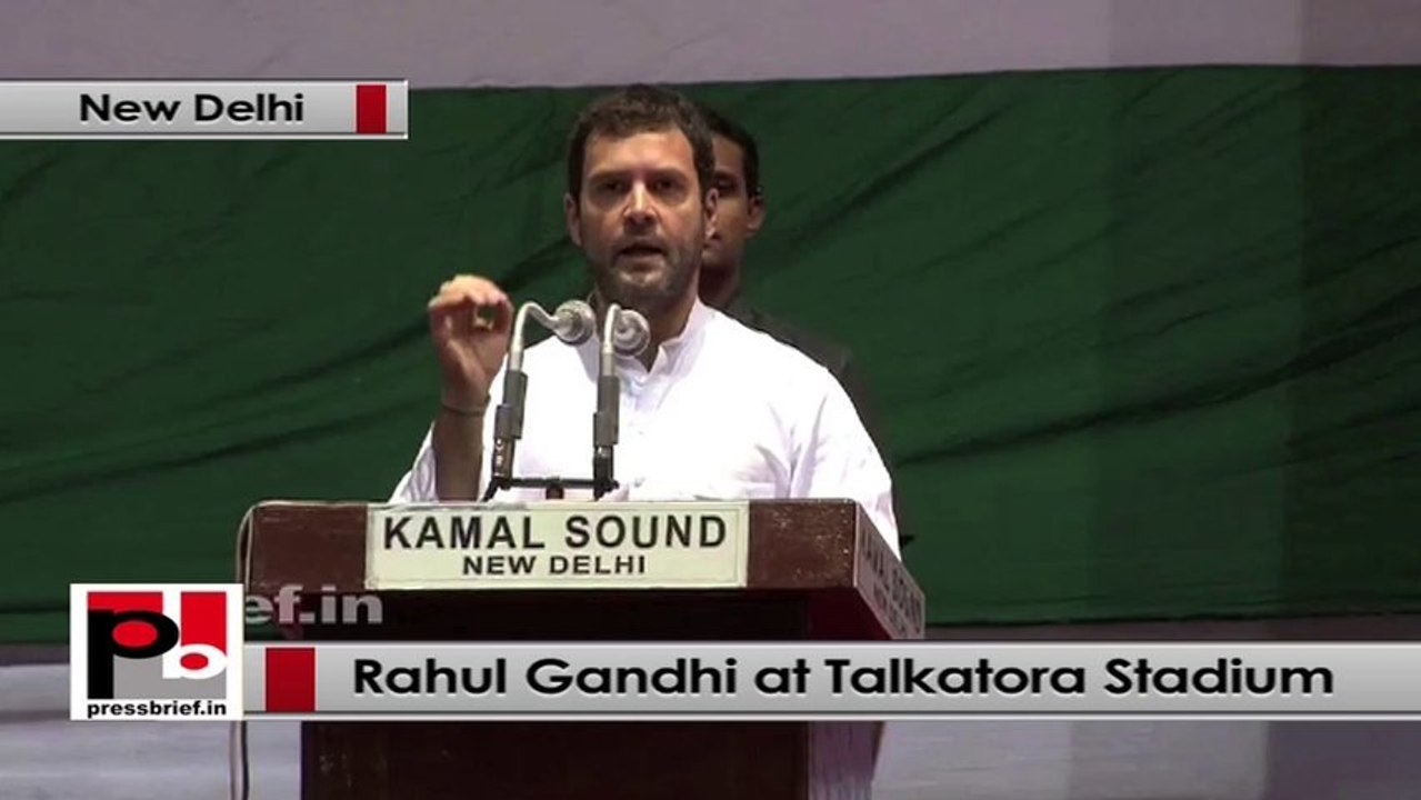 Rahul Gandhi at Dalit Adhikar Diwas rally in Delhi talks about empowering aam aadmi