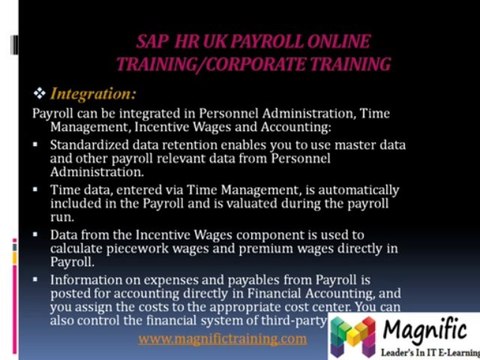SAP HR UK PAYROLL ONLINE TRAINING