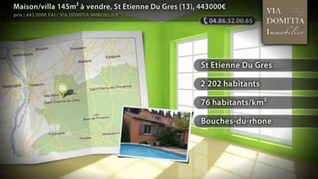 Maison/villa 145m² à vendre, St Etienne Du Gres (13), 443000€