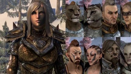 The Elder Scrolls Online  La création de personnage