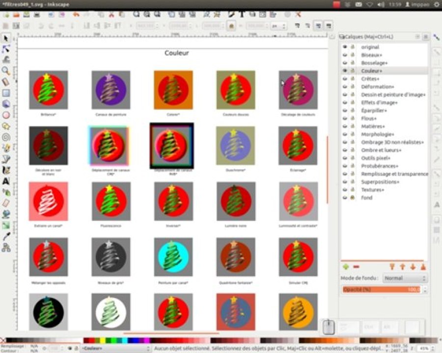 Les filtres d'inkscape
