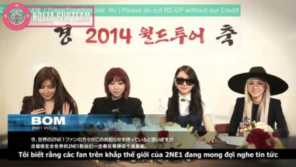[NOLZA][Vietsub]2NE1 - 2014 World Tour Official Announcement