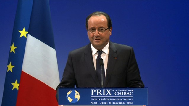 Cérémonie de remise du Prix de la Fondation Chirac pour la prévention des conflits