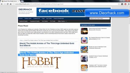 The Hobbit Armies of The Third Age Hack Unlimited Gold And Mithrill
