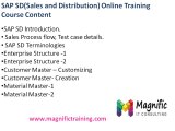 SAP sales and distribution(SD) online training