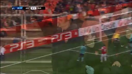 Jack Wilshere vs FC Barcelona eerste helft