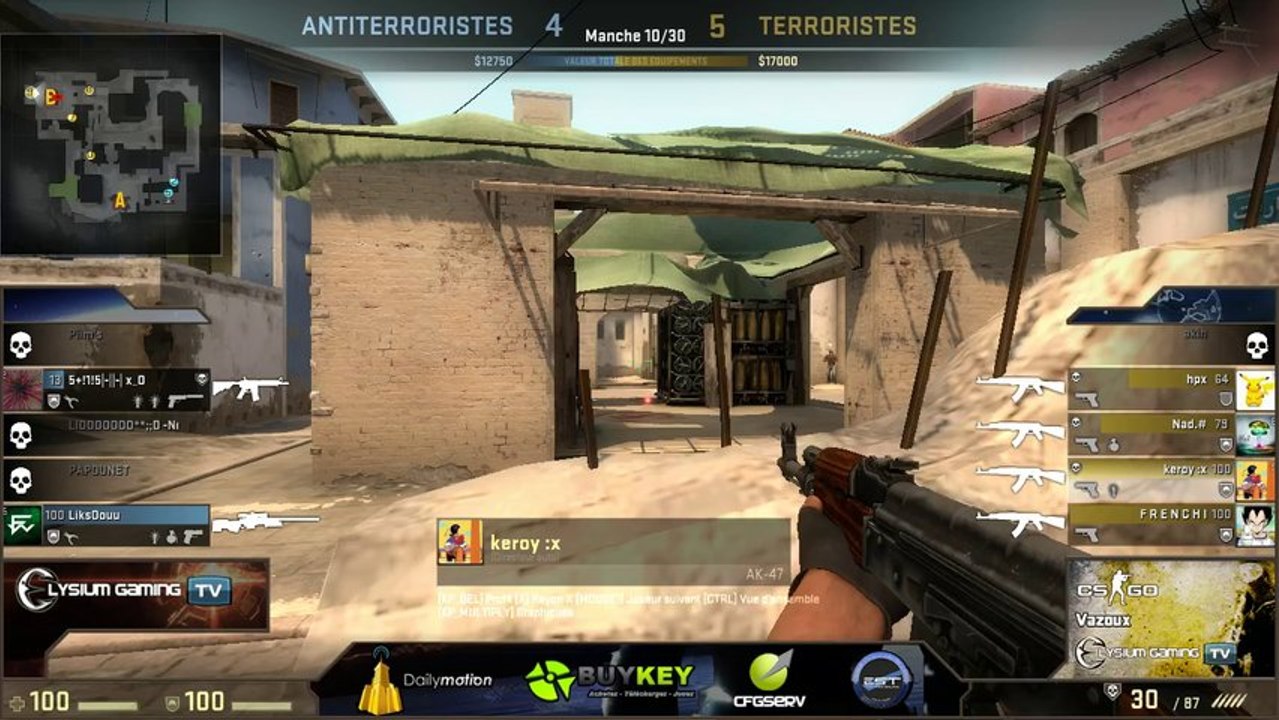 demi-finale fastcup csgo e2g#3 elysium gaming vs fw.mix