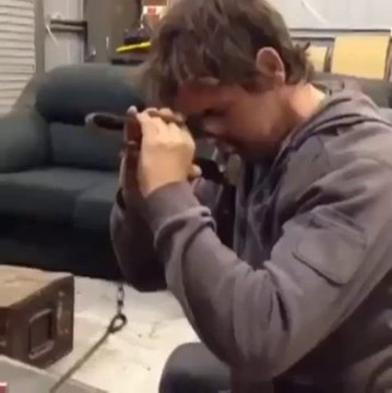 Braconnier bourré met son nez dans un piège à loup! Enorme