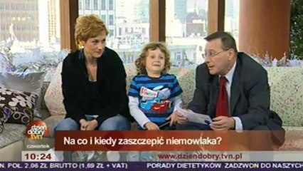 Szczepienia - Sylwia Łuszczak i dr Piotr Albrecht (11.12.2008)