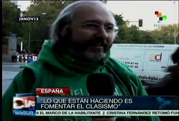Estudiantes españoles protestan contra la reforma educativa