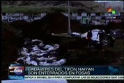 Continúan intentando identificar los cadáveres en Tacloban