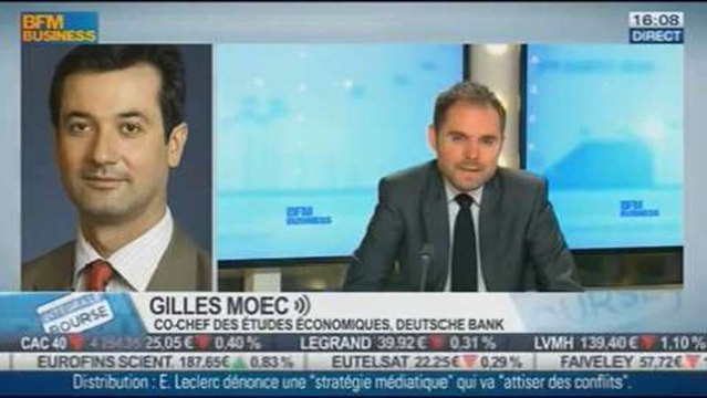 La contraction du secteur privé, la décélération de la croissance en zone euro, le SMIC: Gilles Moec, dans Intégrale bourse - 21/11