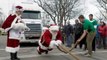 Strongman Santa Claus Pulls World's Heaviest Sleigh in Canada