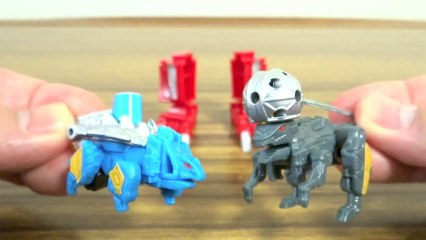 79  ガシャポン 真可動合体 獣電竜２ ブンパッキー & アンキドン レビュー キョウリュウジャー 食玩