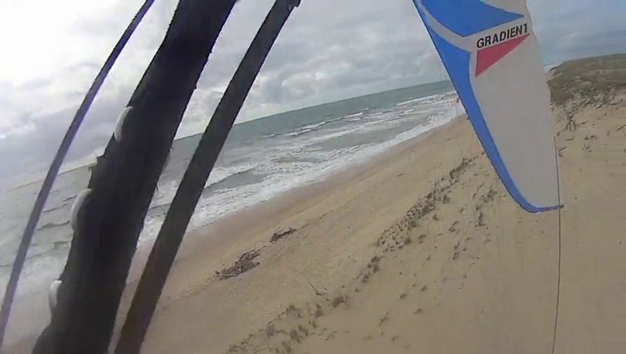 Parapente entre Lacanau - Carcans - Hourtin - Le Pin Sec  - Juin 2013