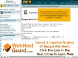 Suspending or unsuspending an account in WHM by VodaHost web hosting