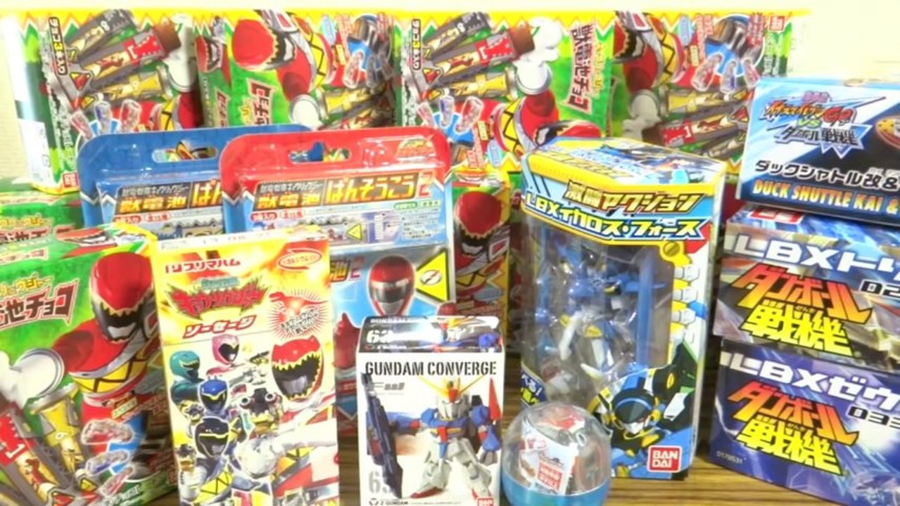 13  ついに獣電池チョコを箱買い！！獣電池ばんそうこう2 ボウケンジャー フタバイン アーケノロン LBXゼウス トリトーン ダックシャトル レビュー