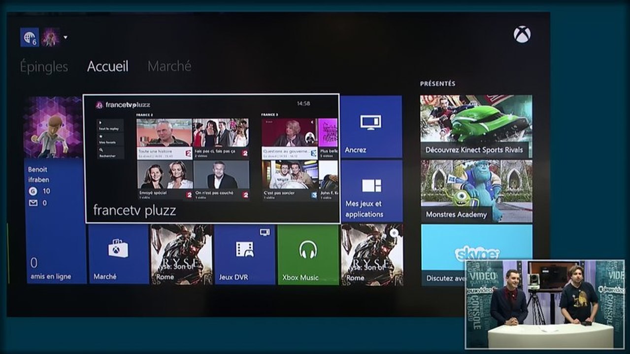 Console Microsoft Xbox One - Présentation des fonctions Kinect (Xbox One)