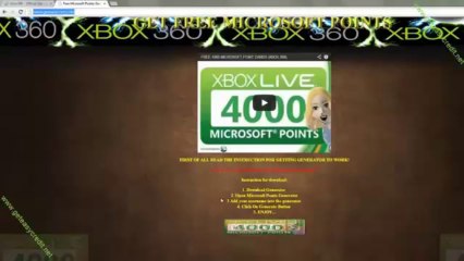 [November 2013] Xbox Live Microsoft Points Gratuit Generator [Working + NO Survey][Mediafire]