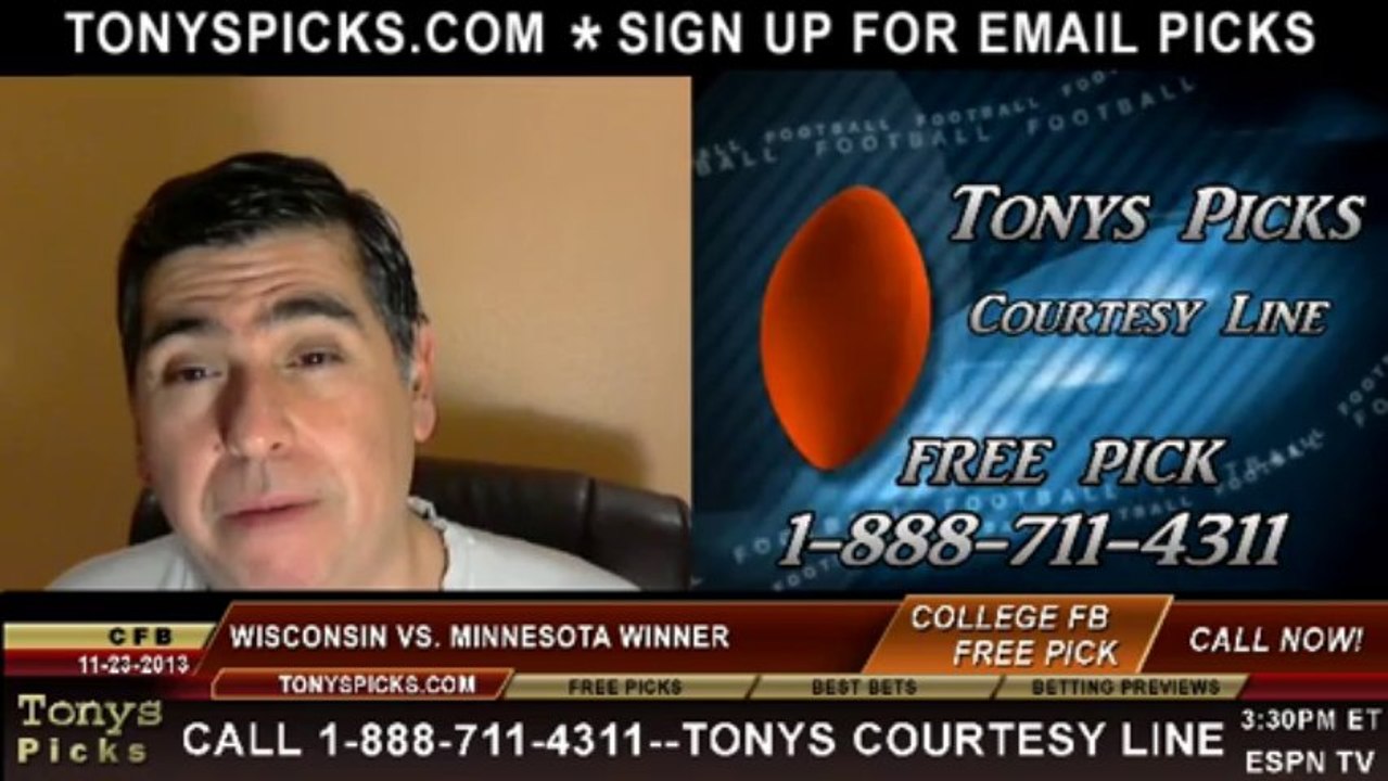 Minnesota Golden Gophers vs. Wisconsin Badgers Pick Prediction College Football Odds