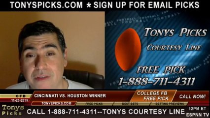 Cincinnati Bearcats vs. Houston Cougars Pick Prediction College Football Odds