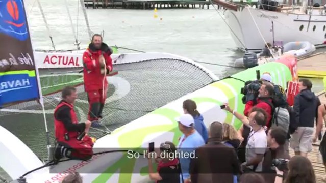 ENG - Multi 50 arrivals - Transat Jacques Vabre 2013