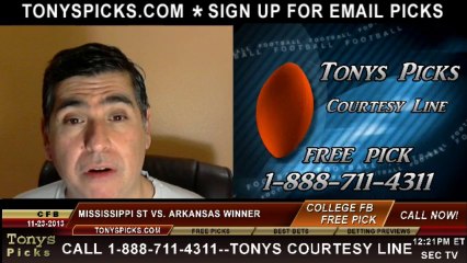 Mississippi St Bulldogs vs. Arkansas Razorbacks Pick Prediction College Football Odds