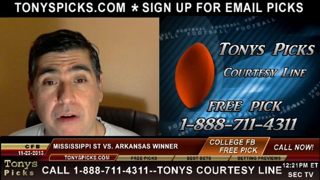 Mississippi St Bulldogs vs. Arkansas Razorbacks Pick Prediction College Football Odds