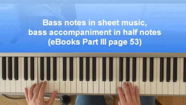 Excerpt of lesson 27 part I from the Chordpiano-Workshop - Where the bass notes come from and how you handle them