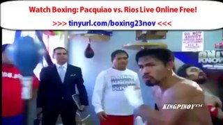 Watch Boxing : Pacquiao vs. Rios Online Live