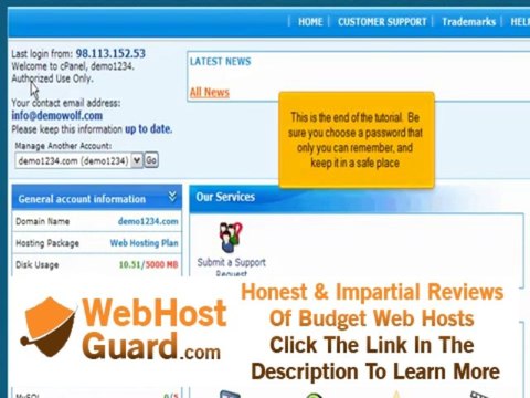 NextGen Web Hosting Tutorials: How to change your password in cPanel
