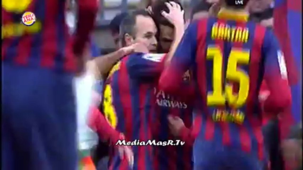 أهداف مباراة برشلونة 4-0 غرناطة - الجولة 14 - تعليق يوسف سيف 23/11/2013