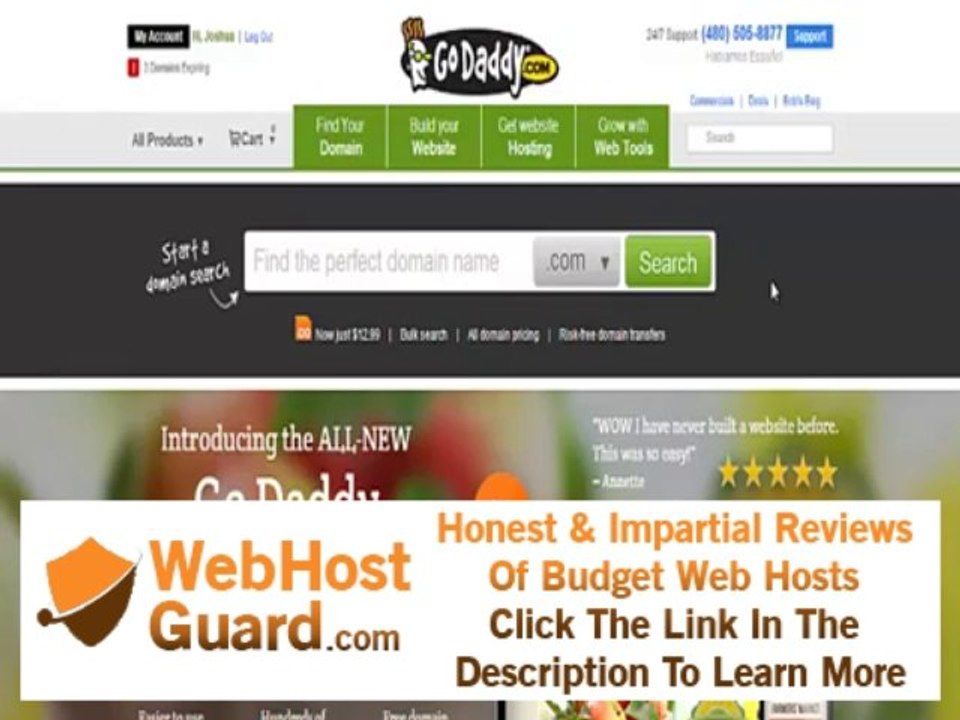 Godaddy Review - No BS Review of Godaddy Hosting and Domain Services