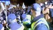 Police officers and security guards protest against wage cuts in Portugal