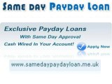 Same Day Payday Loans- Exclusive Loans Option For Same Day Approval