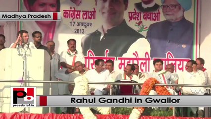 Rahul Gandhi in Gwalior: BJP is not bothered about the poor