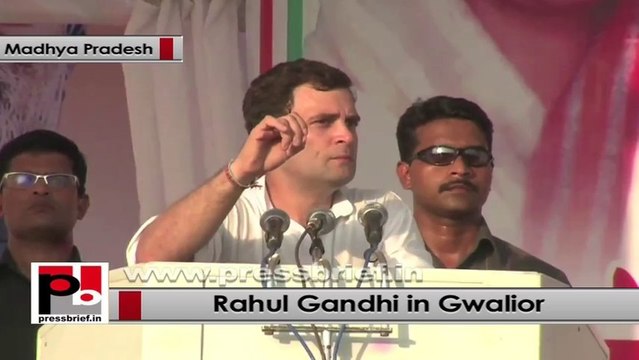 Rahul Gandhi in Gwalior stresses for the need of empowering the youth