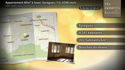 Appartement 80m² à louer, Eyragues (13), 630€/mois