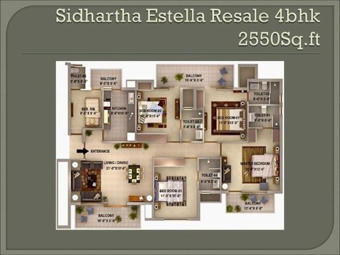 SIDHARTHA ESTELLA **2BHK 1245SQFT** 8800654747