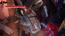 Catania - Duro colpo ai clan, sequestrato arsenale a Misterbianco (21.11.13)