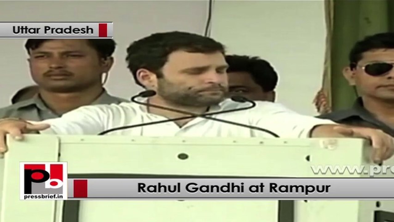 No one can suppress people’s voice, says Rahul Gandhi in Rampur